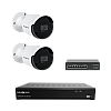 Комплект відеонагляду на 2 камери 5MP (Ultra AI) GreenVision GV-IP-K-W80/02