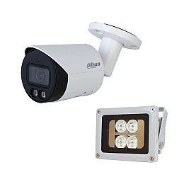 Комплект IP-відеокамера 4 Мп Dahua DH-IPC-HFW2449S-S-IL 2.8 мм та ІК-прожектор Lightwell LW4-40IR60-12