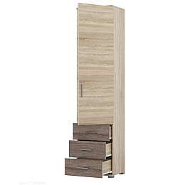 Шкаф Бриз пенал-17 Еверест сонома трюфель