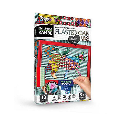 Вышивка на пластиковой канве PLASTIC CANVAS Кот Dankotoys (PC-01-08)