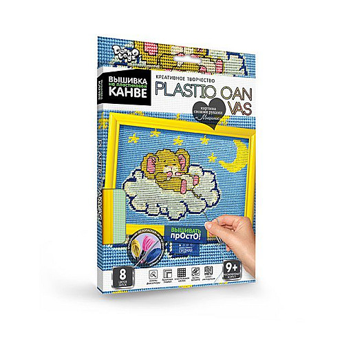 Вышивка на пластиковой канве PLASTIC CANVAS Мышонок Dankotoys (PC-01-09)