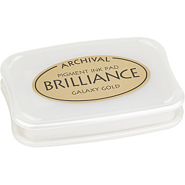 Чернильна подушечка Tsukineko Brilliance 10 x 7 см Золото 211511674