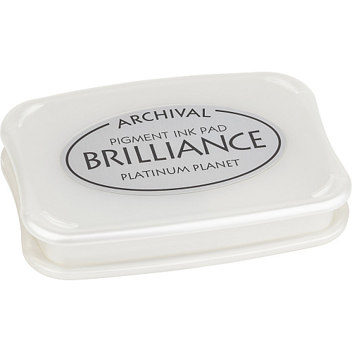 Чернильна подушечка Tsukineko Brilliance 10 x 7 см Срібло 211511675