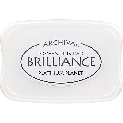 Чернильна подушечка Tsukineko Brilliance 10 x 7 см Срібло 211511675