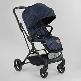 Коляска прогулочная детская "JOY" Liliya Blue + футкавер (88151)