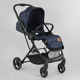 Коляска прогулочная детская "JOY" Liliya Blue + футкавер (88151)