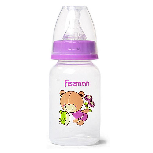 Бутылочка для кормления детская Baby Мишка-любимец 120 мл Fissman DP43973