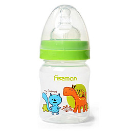 Бутылочка для кормления детская Baby Мои друзьяшки 120 мл с широким горлышком Fissman DP43974