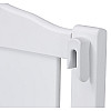 Кровать Babyroom Тедди T-01 фигурное быльце, откидной бок, колеса Белый (hub_x74q1c)