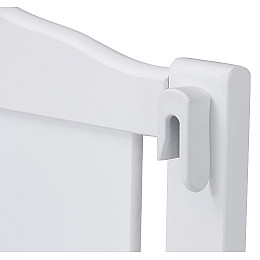 Кровать Babyroom Тедди T-01 фигурное быльце, откидной бок, колеса Белый (hub_x74q1c)