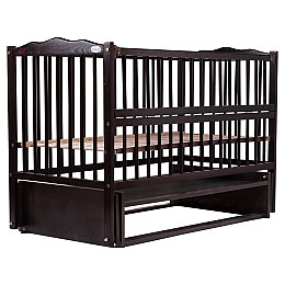 Кровать Babyroom Веселка маятник, откидной бок бук венге (hub_4uysuk)