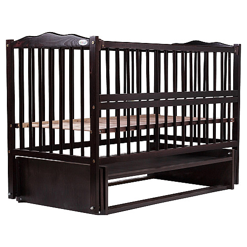 Кровать Babyroom Веселка маятник, откидной бок бук венге (hub_4uysuk)