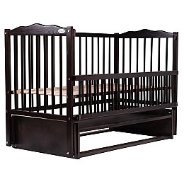 Кровать Babyroom Веселка маятник, откидной бок бук венге (hub_4uysuk)