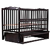 Кровать Babyroom Веселка маятник, откидной бок бук венге (hub_4uysuk)