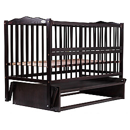 Кровать Babyroom Веселка маятник, откидной бок бук венге (hub_4uysuk)