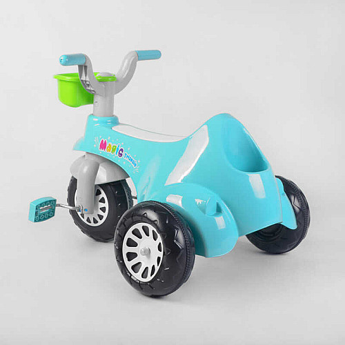 Трехколесный велосипед корзинка багажник Pilsan Magic 35 кг Turquoise (109419)