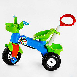 Велосипед трехколесный с родительской ручкой Pilsan 50 кг Blue and green (116827)