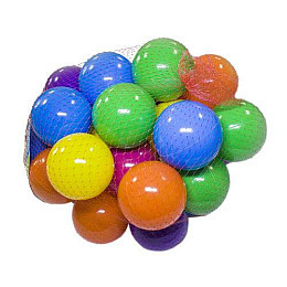 Шарики MToys 09122 для сухих бассейнов 80 мм 30 шт в сетке
