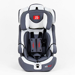 Дитяче автокрісло універсальне JOY ISOFIX 1/2/3 9-36 кг Сірий та білий 80460