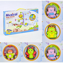 Карусель мобіль на ліжечко Jie Gao Musical Baby Mobile Різнокольоровий (17943)