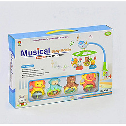Карусель мобіль на ліжечко Jie Gao Musical Baby Mobile Різнокольоровий (70437)