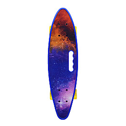 Пенни борд "Space" 24" Bambi SC20519 с ручкой PU колеса со светом