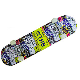 Скейтборд деревянный Sport Series Numbers 78 х 20 см Multicolor (970826683)