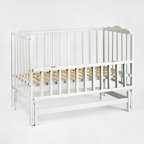 Кроватка детская с откидной боковиной Наталка Анастасия-2 120 х 60 см Grey (129955)