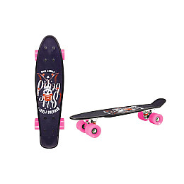 Скейт "Пенни борд" Bambi SC20402 PU колеса 56 см Розовый