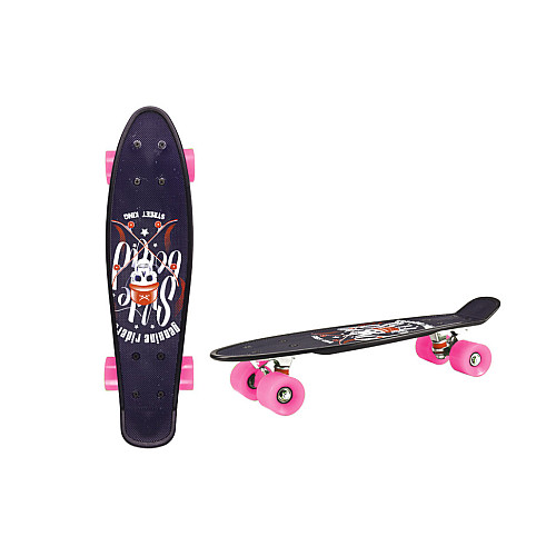 Скейт "Пенни борд" Bambi SC20402 PU колеса 56 см Розовый