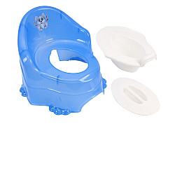 Горшок с крышкой Трон голубой ТехноК (9475)