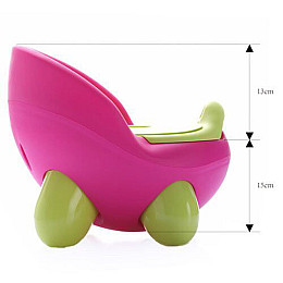 Дитячий туалет BabyGo 100175 Рожевий-Жовтий