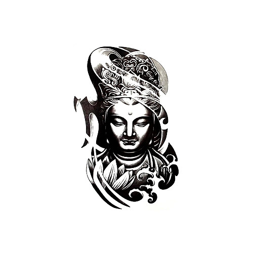 Временное переводное тату Будда Tattooshka 150×210 мм
