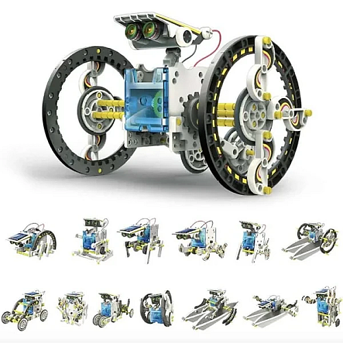 Игрушка робот-конструктор с солнечной панелью и моторчиком Solar Robot Kit 14 в 1 (2079364884)