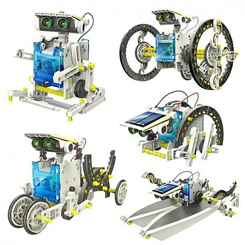 Игрушка робот-конструктор с солнечной панелью и моторчиком Solar Robot Kit 14 в 1 (2079364884)