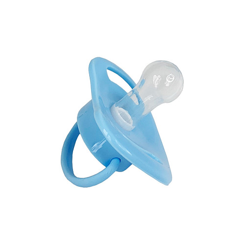 Пустишка силіконова кругла Mega Zayka MGZ-0516(Blue) з ковпачком