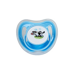 Пустишка силіконова кругла Mega Zayka MGZ-0516(Blue) з ковпачком