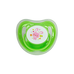 Пустишка силіконова кругла Mega Zayka MGZ-0516(Green) з ковпачком