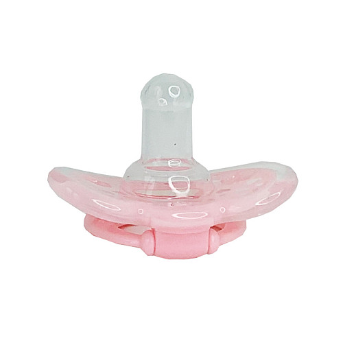 Детская пустышка силиконовая Mega Zayka MGZ-0517(Pink) круглая