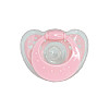Детская пустышка силиконовая Mega Zayka MGZ-0517(Pink) круглая