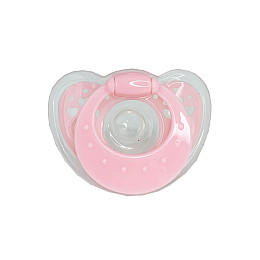 Детская пустышка силиконовая Mega Zayka MGZ-0517(Pink) круглая