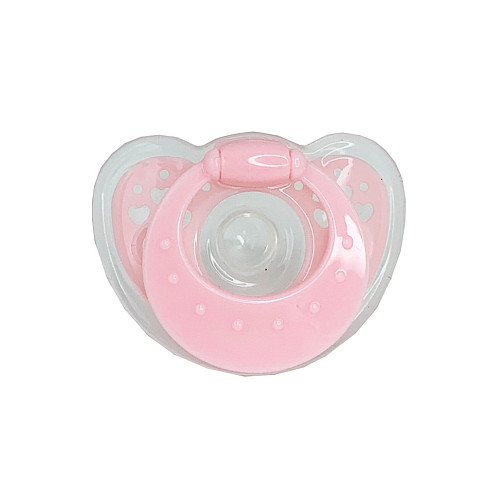 Детская пустышка силиконовая Mega Zayka MGZ-0517(Pink) круглая