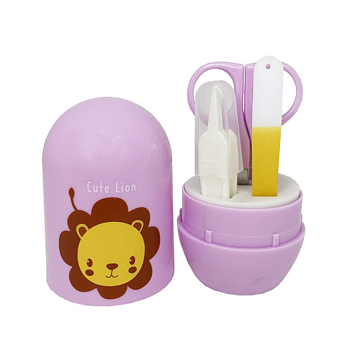 Маникюрный набор для новорожденных Mega Zayka MGZ-0701(Pink) в футляре