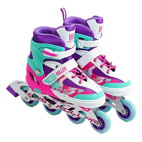 Роликовые коньки Best Roller 34-37 21.5-24 см Violet (151224)