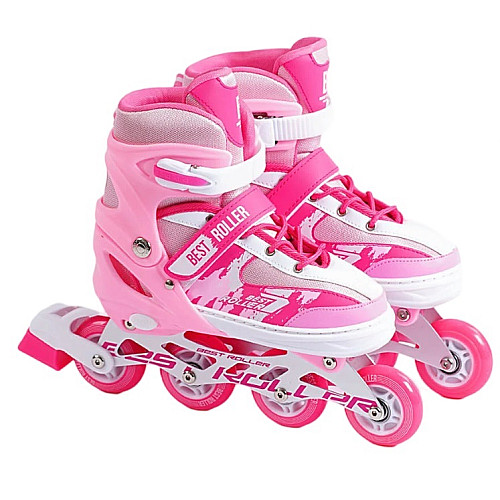 Роликовые коньки Best Roller 34-37 21.5-24 см Pink (151225)