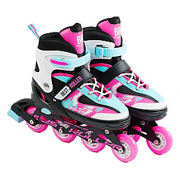 Роликовые коньки Best Roller 34-37 21.5-24 см Pink (151226)
