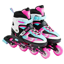 Роликовые коньки Best Roller 38-42 24.5-26.5 см Pink (151237)