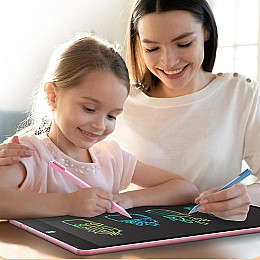 Кольоровий графічний планшет для малювання Psheko Writing Tablet 16" Рожевий (FR050646)