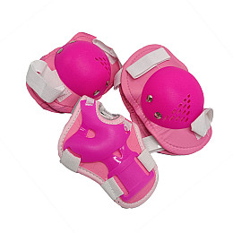 Комплект захисний дитячий Bambi MS 0032-2(Pink) наколінники, налокітники, зап’ястя