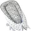 Подушка для младенцев RIAS NJ-0010 с сеткой 70x30см White-Grey